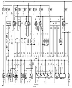 Електросхема двигуна B205E тип 2 Saab 9-3(98-03)