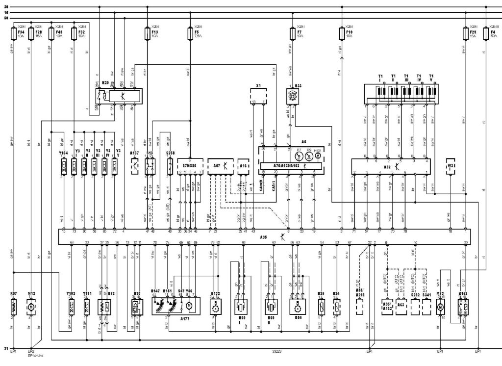 Електросхема двигуна AGZ Volkswagen Bora (1J) (1J2/1J6)