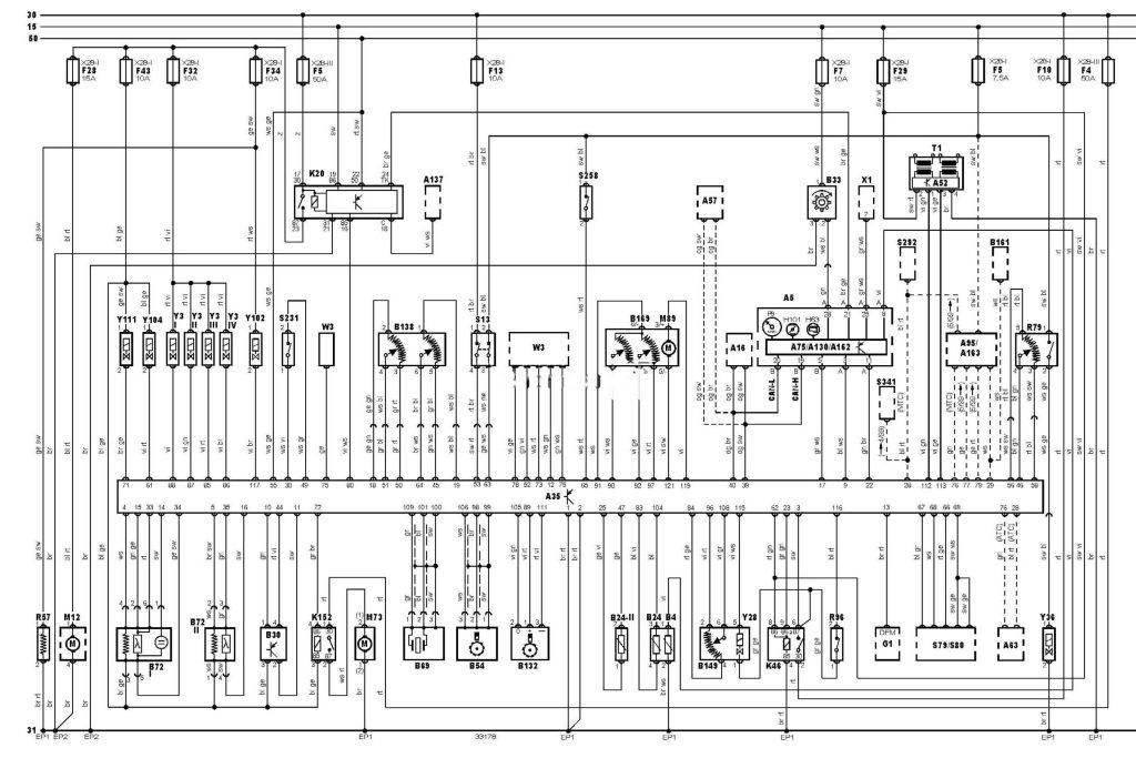 Електросхема двигуна APF Volkswagen Bora (1J) (1J2/1J6)