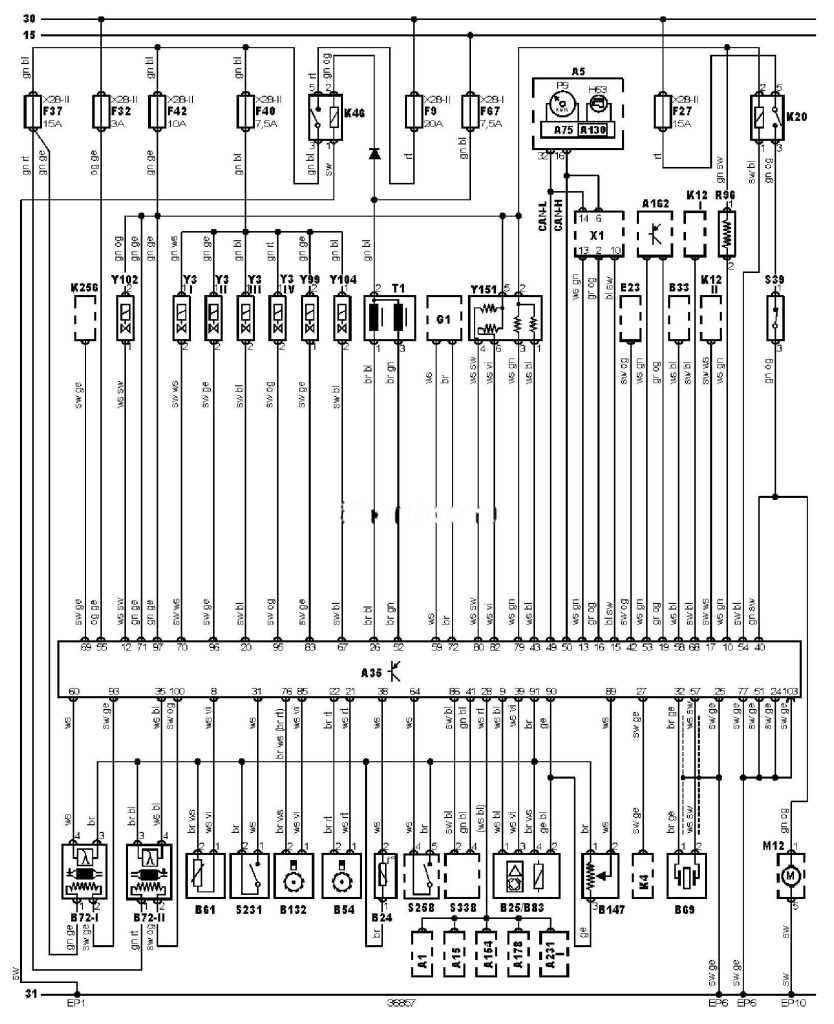 Електросхема двигуна CDBB Ford Mondeo 3