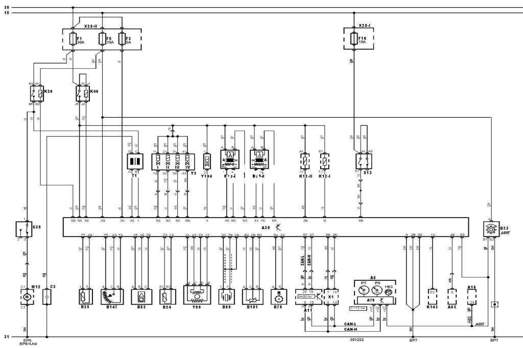 Електросхема двигуна D7F726 Nissan Kubistar