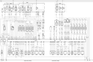 Електросхема двигуна B284E тип 2 Saab 9-3