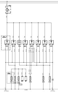 Електросхема освітлення салону тип 4 Mercedes Benz Sprinter (901)