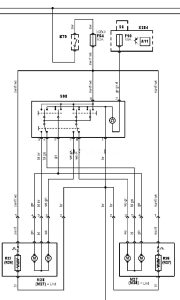 Електросхема дзеркал тип 1 Mercedes Benz Sprinter (901)/W904