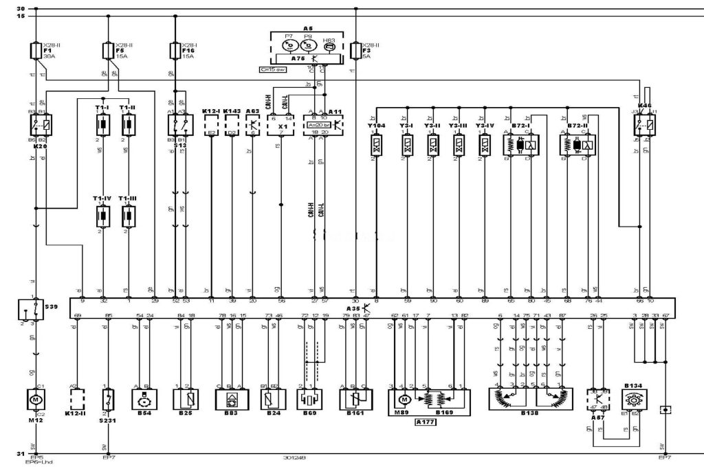 Електросхема двигуна К4М 752/753 тип 2 Nissan Kubistar