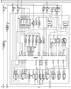 Електросхема двигуна XU10J4R/L3 тип 3 Peugeot 306
