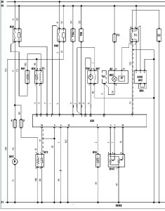 Електросхема двигуна TU1M Peugeot 309