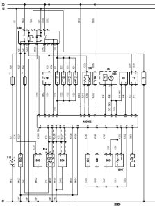 Електросхема двигуна XU7JP/Z тип 1 Peugeot 405