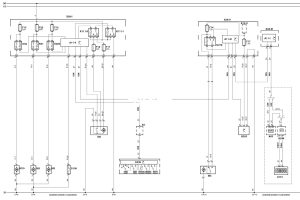 Електросхема очищувачів та омивачів тип 2 Saab 9-3
