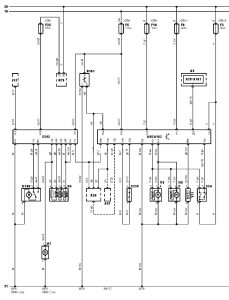 Електросхема кондиціонера тип 2 Volkswagen Bora (1J) (1J2/1J6)